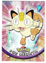 1999 Topps Series 1 Pokemon Tv Animation Edition Card # 52 Meowth - $1.99