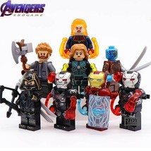 8pcs Avengers Endgame Captain Marvel War Machine Hawkeye Thor Nebula Minifigures - £13.28 GBP