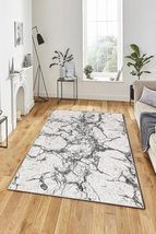 LaModaHome Area Rug Non-Slip - Pink Marble Soft Machine Washable Bedroom Rugs In - £25.53 GBP+
