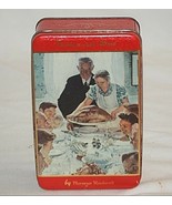 Norman Rockwell Freedom from Want March 6, 1943 Litho Tin Can Container ... - $16.82