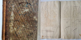 1836 antique ENOS YARNALL SCRAPBOOK folk art poem clips handwritten CHES... - £136.24 GBP
