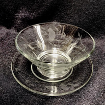 Princess House Heritage Small Bowl with under plate for Condiments dips, etc - £12.52 GBP