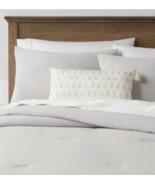 Threshold 4-Piece Comforter &amp; Sham and Decorative Pillow Set-Gray-Queen - £46.71 GBP