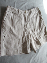 Tribeca Studio shorts walking hiking Size 8 beige khaki inseam 6&quot; - £9.98 GBP