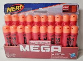 Hasbro Nerf N-STRIKE Mega 20x Refill Ammo Darts New Sealed - $12.82