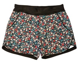 Lands End Swim Shorts Womens 8 Lined Floral UPF Beach Cover-up Quick Dry... - $21.32