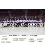 2014 USA OLYMPIC HOCKEY TEAM 8x10 PHOTO WITH PLAYER LIST - £15.71 GBP