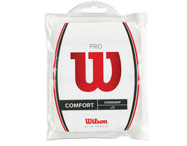 Wilson Pro Overgrip 12 Pack White Comfort Tennis Badminton Tape Racket W... - $31.41