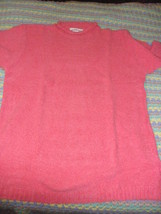 Michele Hope pink acrylic sweater new in package  M roll edge neck side ... - $20.50