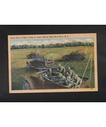 VTG Linen Postcard Scout Car Camp Le Jeune Marine Base New River NC WWII  - $5.99