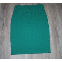 Womens LulaRoe Green Dress Skirt Size L Pencil A line  - $15.79