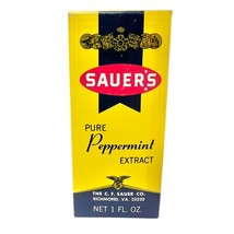 Vintage Sauer&#39;s Pure Peppermint Extract NIB 1 fl oz - £7.03 GBP