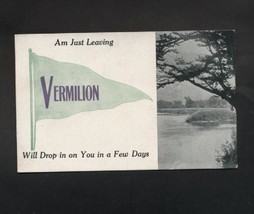 Vintage Postcard 1912 Vermilion Ohio Pennant OH - £4.71 GBP