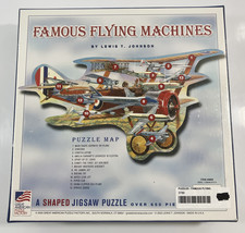 Famous Flying Machines-Planes Shaped Jigsaw Puzzle-650 Pieces-Brand New in Box - $16.39