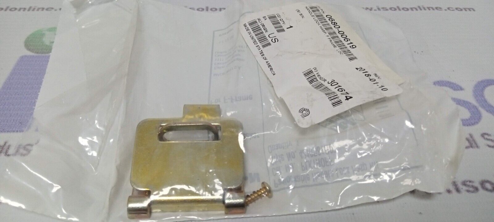 AMAT 0680-00619 Handle Lock HASP F Frame LOC Applied Materials New - $86.92