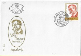 FDC 1982 Yugoslavia Uros Predic Painter Art Vintage Stamps Serbia - £3.28 GBP