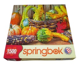 Springbok Jigsaw Puzzle 1500 Pieces Autumn Harvest Colors 2013 Edition #33-15496 - $9.90