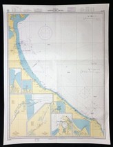 Nautical Chart Ravenna to Ancona Adriatic Sea Naval Italy No 1078 1996 - £34.72 GBP