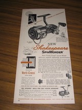 1960 Print Ad Shakespeare SpinWonder Fishing Reels Kalamazoo,MI - $10.51