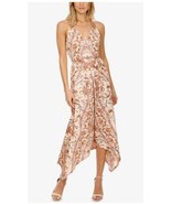 LUCKY BRAND WOMEN&#39;S Medium Boho FLORAL V NECK SLEEVELESS MAXI DRESS YY - $21.95