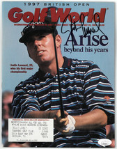 Justin Leonard signed Golf World Full Magazine July 25, 1997- JSA #EE632... - £58.93 GBP
