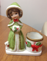 Vintage Jasco Christmas Luvkins 1979 porcelain figurine Holiday - £14.15 GBP