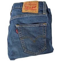 Levis 502 Distressed Jeans Mens 29x30 Tapered Leg Denim Blue (Measures 3... - $29.45