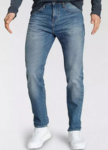 Alfie &amp; Kickin Gamba Affusolata Elasticizzato ’Lennox’ Jeans IN Blu W36R... - £20.01 GBP