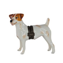 Vintage Jack Russell Terrier Figurine Studio USA Ceramic Dog Collectible - £65.64 GBP