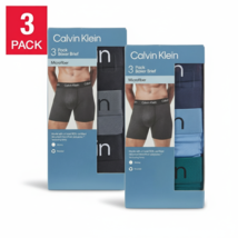 Calvin Klein Men's 3-Pack Boxer Briefs Recycled Micro Jersey No Fly S-XL - $29.75