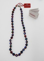 Vintage Antica Murrina Venezia Venetian Italy Art Glass Beads Beaded Necklace - £27.40 GBP