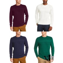 Club Room Mens Cotton Solid Textured Crew Neck Sweater - $18.86