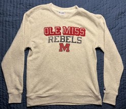 Champion Mississippi Ole Miss Rebels Sweatshirt Adult Size Large Gray - £14.80 GBP