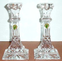 Waterford Lismore Crystal 8 inch Candlestick Holders Set of 2 #136679 New - £225.64 GBP