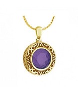 Amethyst 14KT Gold Cremation Jewelry Urn - $1,066.74 CAD