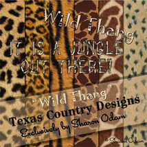 Digital Scrapbooking Paper Pak ~ Wild Thang Collection - $3.50