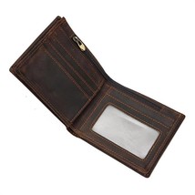 2022 new design men wallets slim genuine leather hot sell thin wallet with coin  - £57.28 GBP