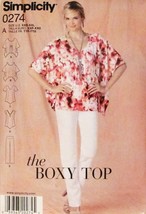 Simplicity Sewing Pattern 0274 1667 Boxy Top Shirt Pants Misses Size XXS-XXL - £7.13 GBP