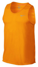 MENS LARGE NIKE DRIFIT ORANGE STRIPE TOUCH TAILWIND RUNNING TANK 596198 ... - £23.17 GBP