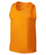 MENS LARGE NIKE DRIFIT ORANGE STRIPE TOUCH TAILWIND RUNNING TANK 596198 ... - £23.04 GBP