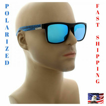 Men Sunglasses Blue Mirror Reflective Lens Polarized Sport Fishing Golf Shades - £11.75 GBP