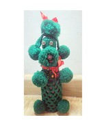Crochet Green POODLE Vintage Liquor Bottle Cover Kitsch Kitschy Barware ... - $169.87 MXN