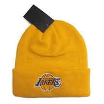 Ultra Game NBA Los Angeles Lakers Cuffed Beanie Winter Hat Cap Yellow One Size - £10.23 GBP