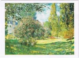 Postcard Claude Monet Landscape Parc Monceaux Paris 4 x 6 - $3.56