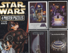 StarWars - 4 Poster Puzzles - Disney Theme Park Merchandise - £13.36 GBP