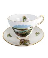 Vtg Regency Bone China Niagara Falls Canada Cup &amp; Saucer Souvenir Made E... - $20.00