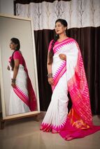 Partywear Wedding Sari Handwoven Pure Silk Saree - Elegant Traditional I... - $93.14