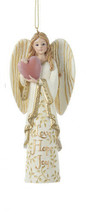 Kurt S. Adler Resin Inspirational Angel Holding Heart Christmas Ornament - £10.29 GBP