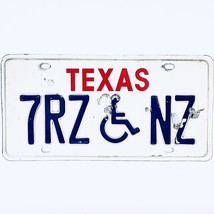  United States Texas Base Disabled License Plate 7RZ NZ - £13.23 GBP