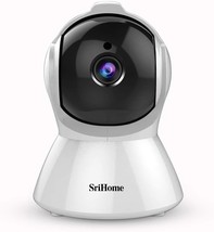  1080P WiFi Security Camera with Pan Tilt 2 Way Audio Motion Detection Ni - £44.49 GBP